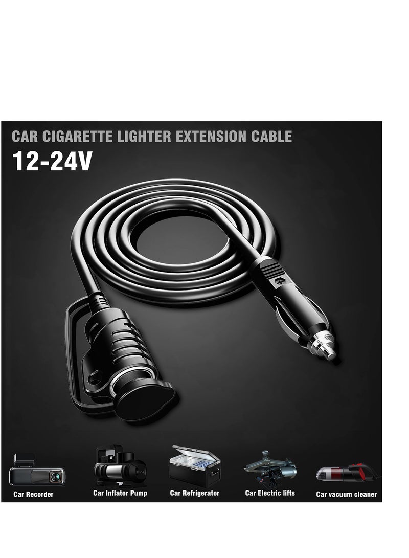 Zikra Cigarette Lighter Extension Cord, 4Ft/12V/120W/15A, Compatible with Air Compressor Pump and Tire Inflator - Image 4