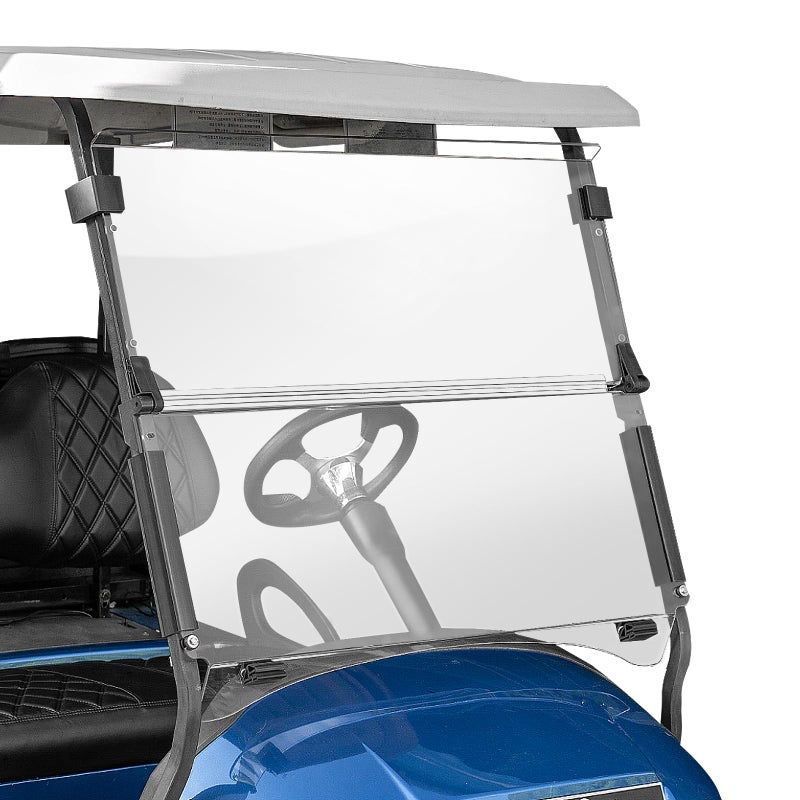 Generic NOKINS Golf Cart Windshield, 5MM Thicken Windshield Replacement Fits for Club Car Precedent Tempo Gas&Electric(04-Up), Anti-impact Easy-Install Front Clear Windshield  - Image 1