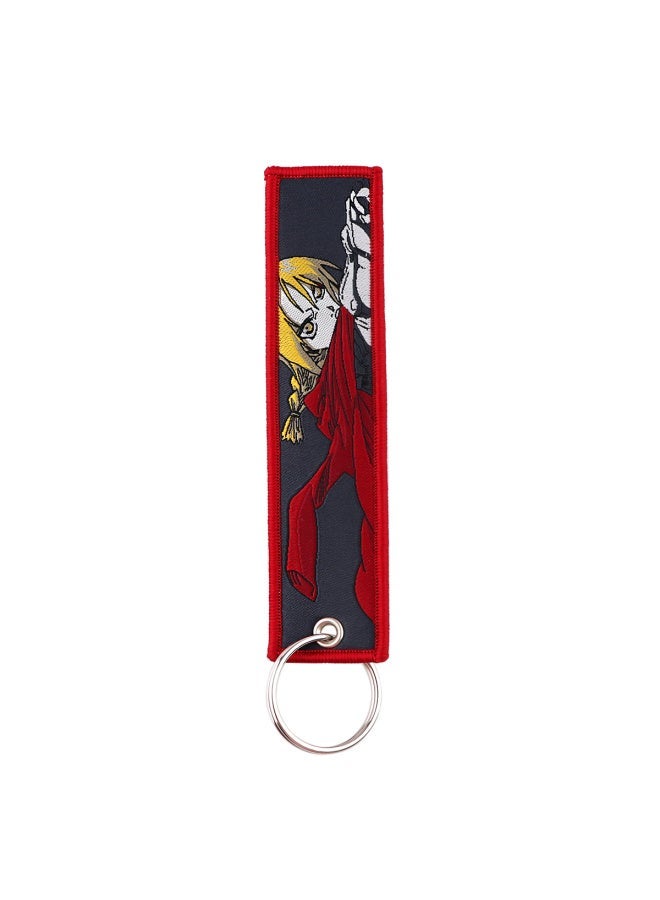 Generic Japanese Anime Series Key Tag Keychain Embroidery Fobs For Motorcycles Cars Bag Backpack Fashion Ring-Color:66  - Image 4