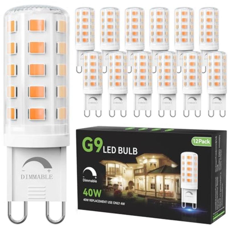 Dimmable G9 LED Bulb: Warm White, Halogen Replacement - Energy Efficient G9 Light Bulb for Chandelier Fixtures & Home Lamps - Image 1