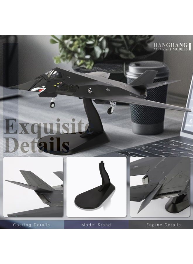 HANGHANG 1/72 Military Model Plane F117 Nighthawk （Shark Version） Alloy Fighter Model Airplane for Collections and Displays - Image 4