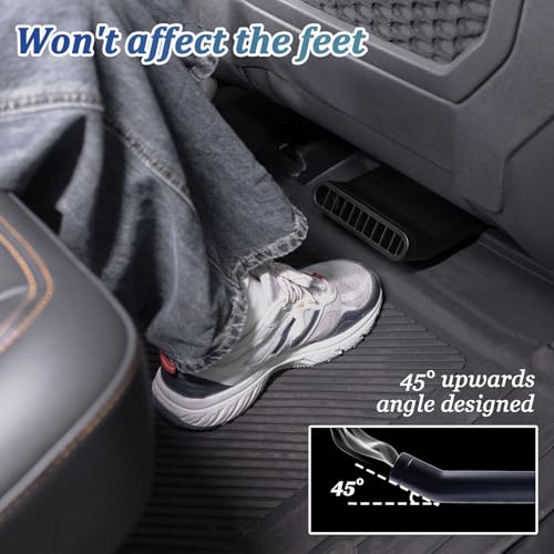 TOPINSTALL 2025 Rear Seat Vent Extender Compatible with 2021-2025 Ford Bronco 4 Doors, Warmer Winter Plug-in Air Vent Deflectors for Rear Seat Passenger 2PCS (Fit for OEM & Regular Floor Mats) - Image 5