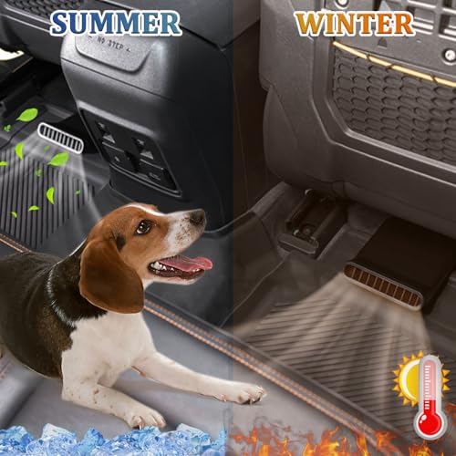 TOPINSTALL 2025 Rear Seat Vent Extender Compatible with 2021-2025 Ford Bronco 4 Doors, Warmer Winter Plug-in Air Vent Deflectors for Rear Seat Passenger 2PCS (Fit for OEM & Regular Floor Mats) - Image 4