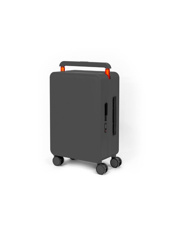 20 Inch Carry On Luggage 22x14x9 Airline Approved Lightweight PC Hard Shell Suitcases with Wheels for Travel Rolling Luggage (Gray) - Image 1