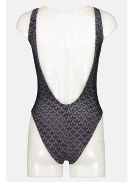 adidas Originals Women Allover Print One Piece Swimwear, Black  - Image 2