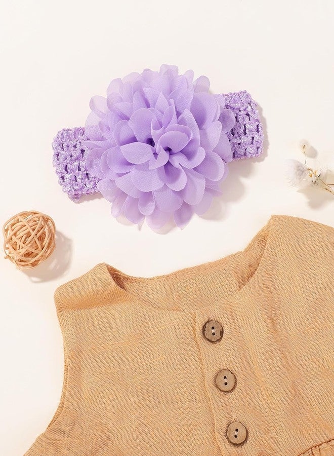 ADORNISH Baby Girl Hair Accessories, Chiffon Flower Headband, Stretchy and Soft (8) - Image 5