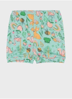 Infant Animals Print Shorts