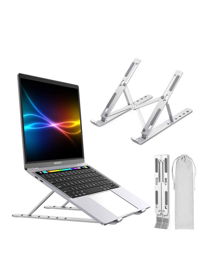 ELTRAZONE Adjustable Portable Elevator Laptop Stand Silver - Image 1