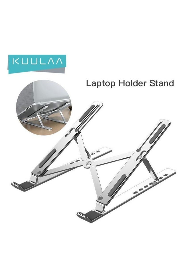 ELTRAZONE Adjustable Portable Elevator Laptop Stand Silver - Image 2