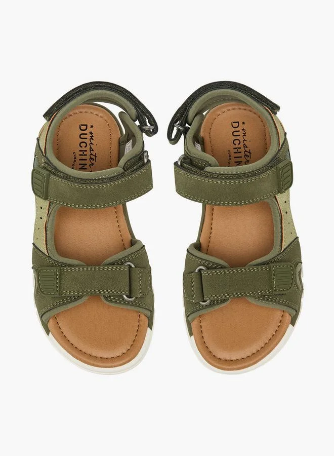 Mister Duchini Boys Hook & Loop Strap Sandals