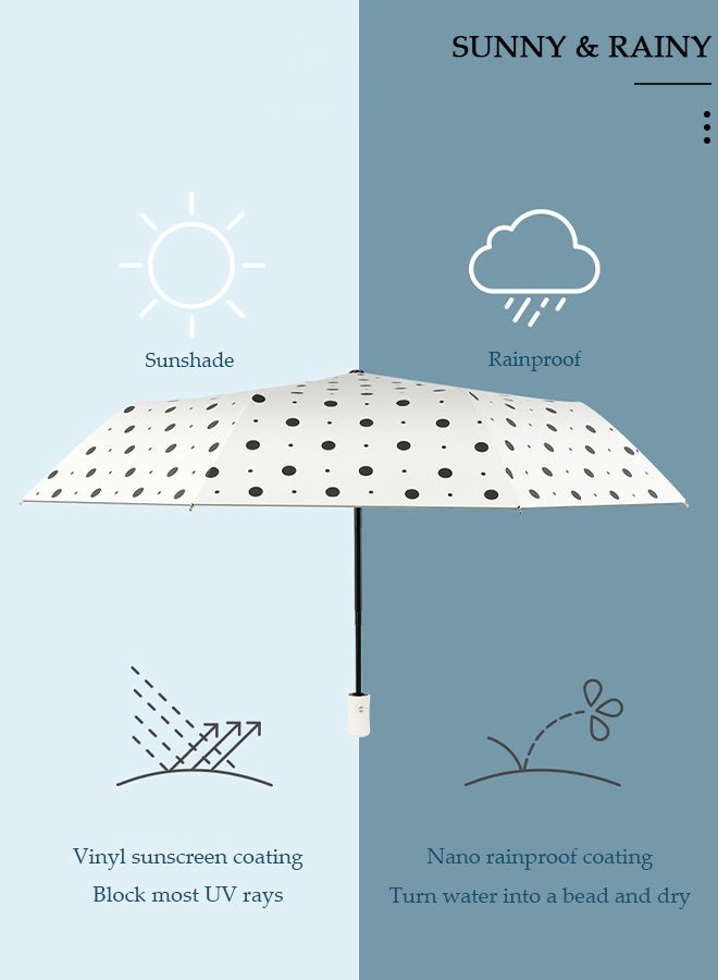 DUNISO Sun Protection Umbrella,UPF 50+,Travel Umbrella UV Protection Sun 99%,Sunscreen Sun Umbrella Women's Sun and Rain dual-use Folding umbrella Automatic Open - Image 4