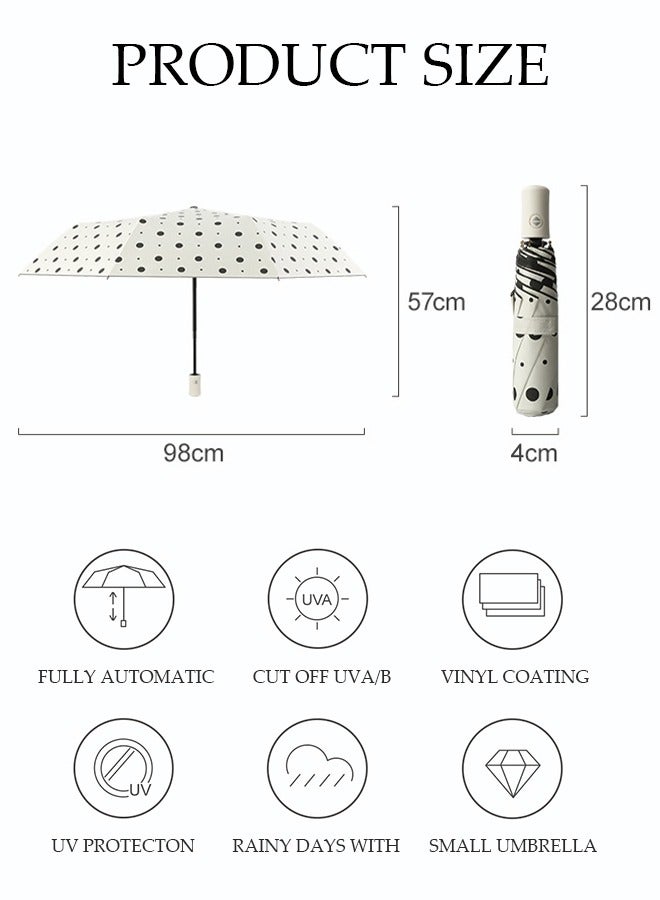 DUNISO Sun Protection Umbrella,UPF 50+,Travel Umbrella UV Protection Sun 99%,Sunscreen Sun Umbrella Women's Sun and Rain dual-use Folding umbrella Automatic Open  - Image 4