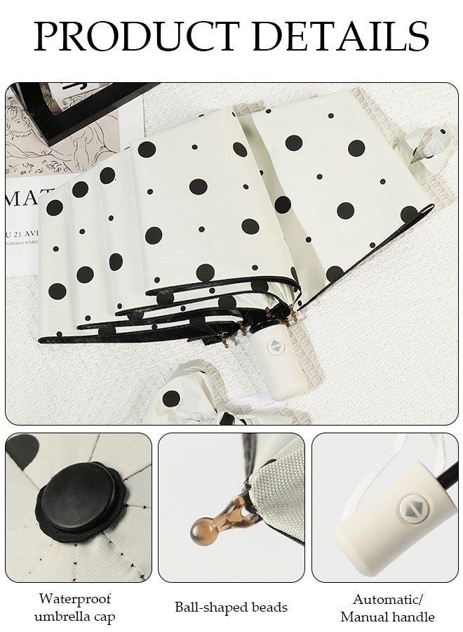 DUNISO Sun Protection Umbrella,UPF 50+,Travel Umbrella UV Protection Sun 99%,Sunscreen Sun Umbrella Women's Sun and Rain dual-use Folding umbrella Automatic Open  - Image 3