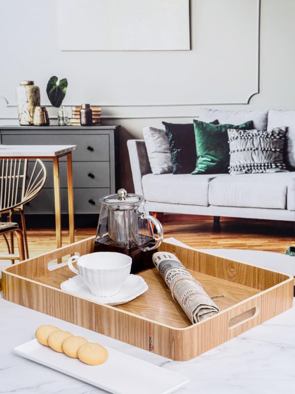 Goodhomes Wooden Rectangle Tray VC-418 - Image 1