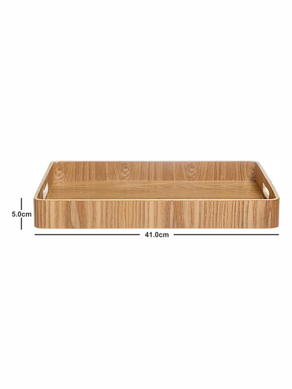Goodhomes Wooden Rectangle Tray VC-418 - Image 3
