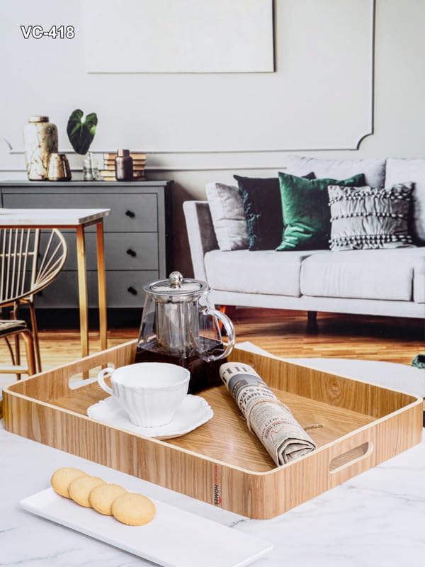 Goodhomes Wooden Rectangle Tray VC-418 - Image 5