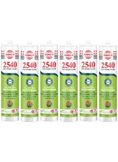 Asmaco Asmaco 2540 Silicone Sealant - White - 280 Ml - Set of 06 