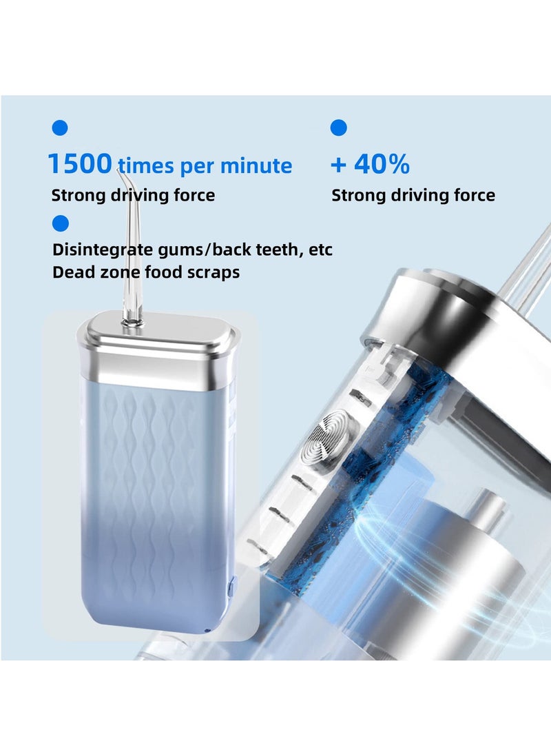 Hihonor Cordless Water Flosser, Portable Intelligent Teeth Cleaning Water Flosser, Strong Flow Electric Rechargeable Oral Irrigator for Gum, Braces Care - Image 2