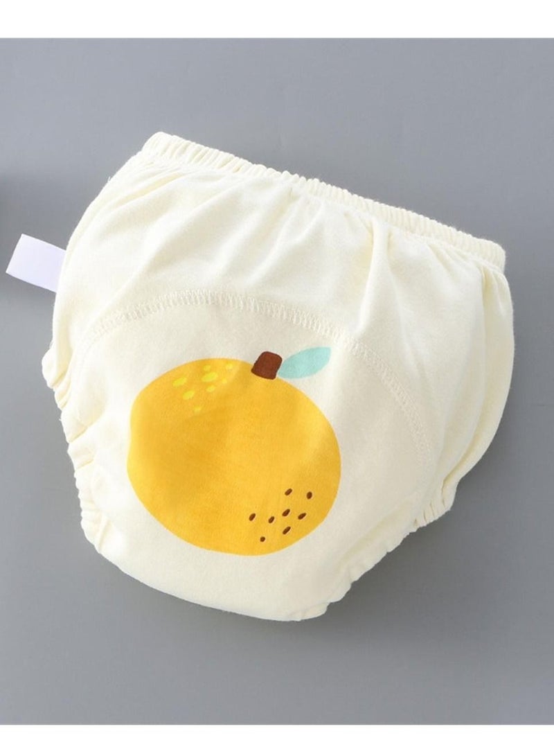 Loquat Baby Training Pants Can Be Washed With 6 Layers Of Gauze Breathable Yellow - Image 1