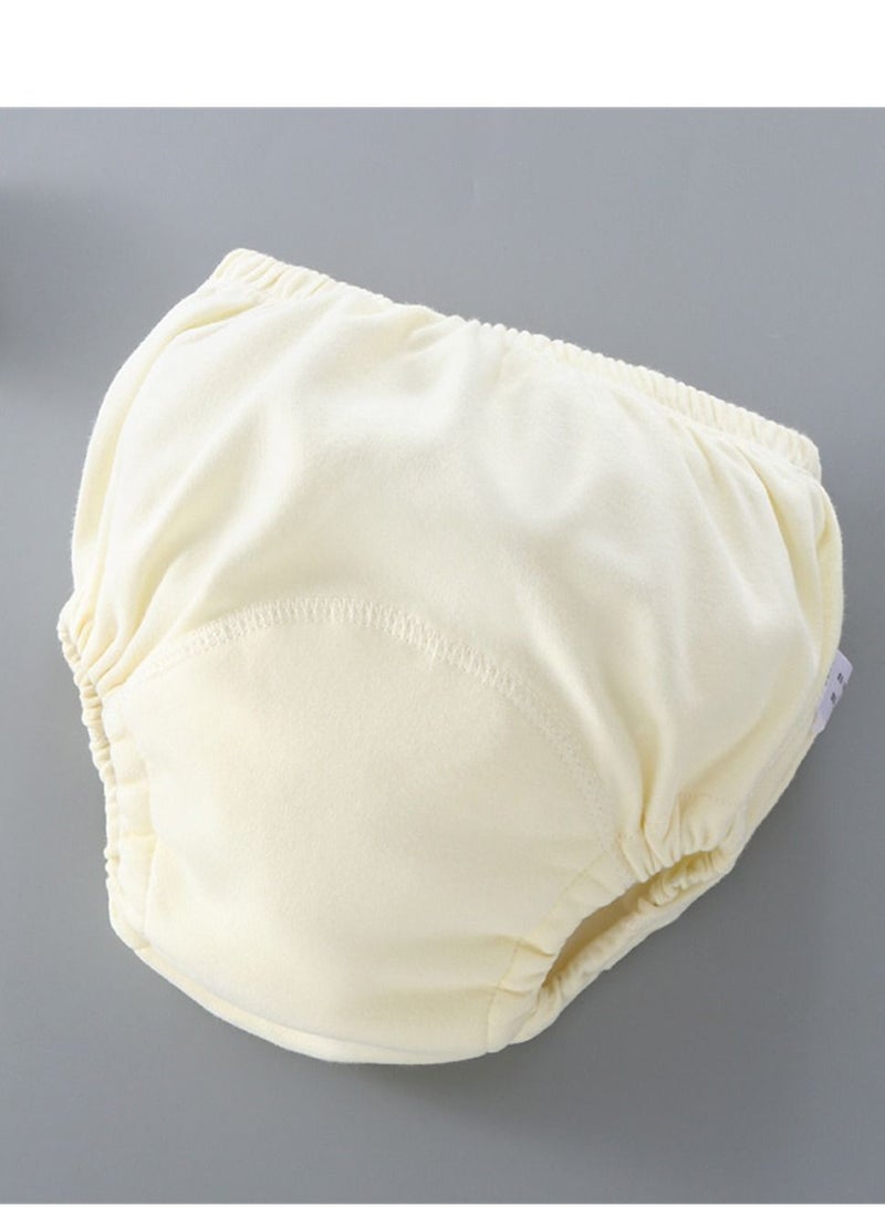 Loquat Baby Training Pants Can Be Washed With 6 Layers Of Gauze Breathable Yellow - Image 2