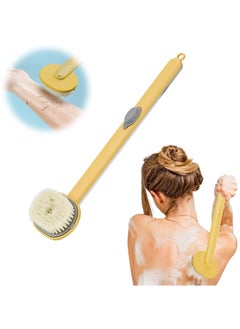 Generic Long Handle Bath Brush with Soap Dispenser, Exfoliating Back Brush for Shower, Convenient Storage, Ideal for Deep Cleaning and Massaging Hard-to-Reach Areas.  - Image 1