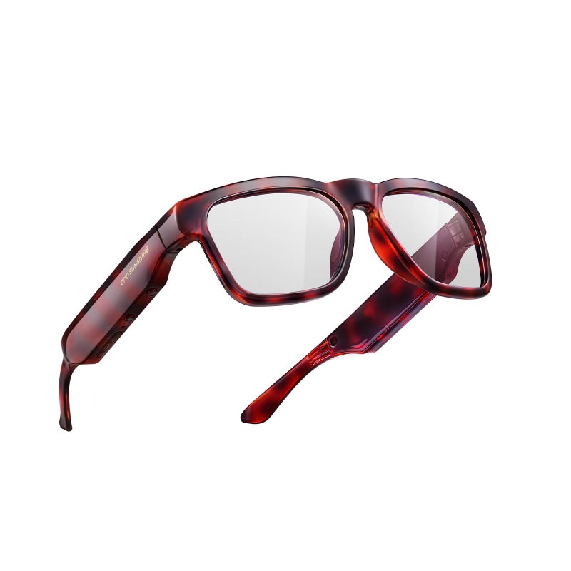 OhO sunshine Smart Glasses,128G MP3 Bluetooth Sunglasses with Open Ear Speaker,Indoor &Outdoor Sports,Transitional Bluelight Blocking Lens,Unisex - Image 1