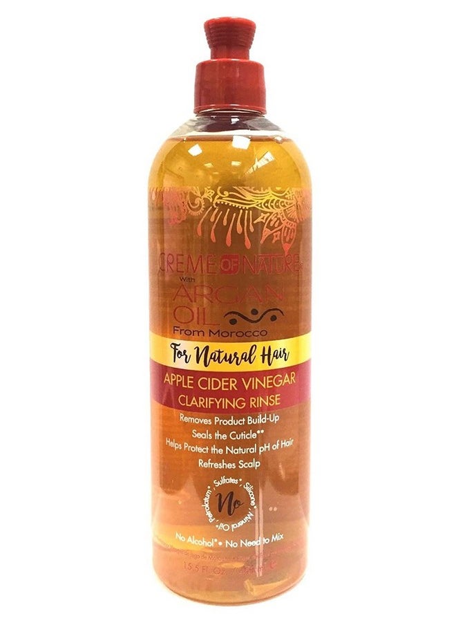 Creme of Nature Argan Oil Apple Cider Vinegar Rinse 15.5 Ounce (460Ml)  - Image 1
