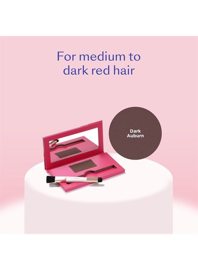 esalon Hair Root Touch Up Powder, Conceal & Cover (Dark Auburn) - Hairline Powder for Women - Scalp Concealer & Filler for Thinning & Gray Hair Coverage - Creates Thicker & Fuller-Looking Hair - Image 2