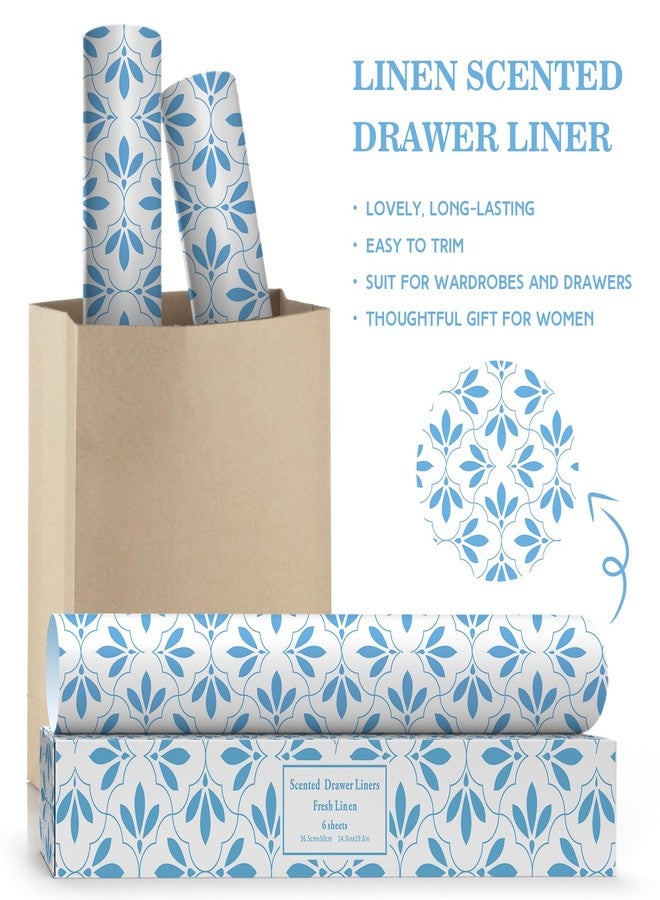 SCENTORINI 15 Sheets Drawer Liners for Dresser, Linen Scented Drawer Liners, Drawer Paper Liner 14.3x19.5 Inch, for Fragrant Drawer Liners for Home Shelf Closet - Image 3