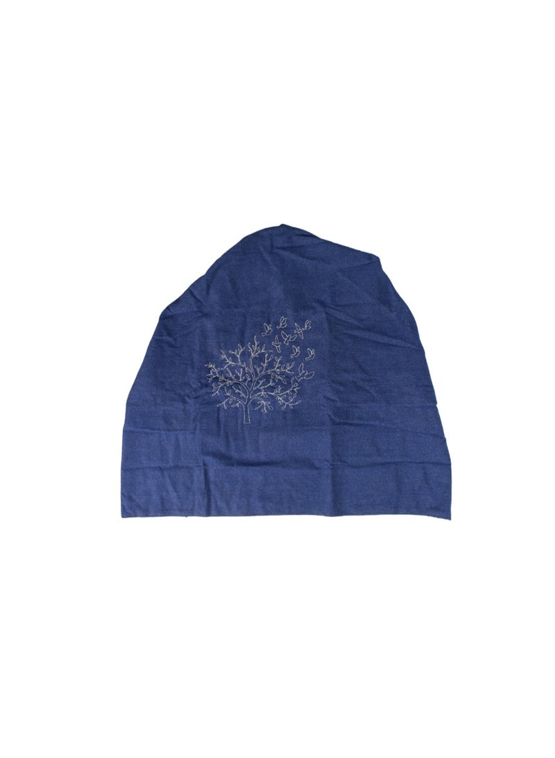 Kiddy Breastfeeding Cover – Blue with Tree Print - Image 2