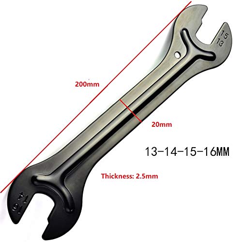 Freefly Free-fly 2 PCS Bicycle wheel Hub Axle Cone Adjuster Wrench Pedal Spanner Removal Repair Tool 13,14,15,16mm - Image 5