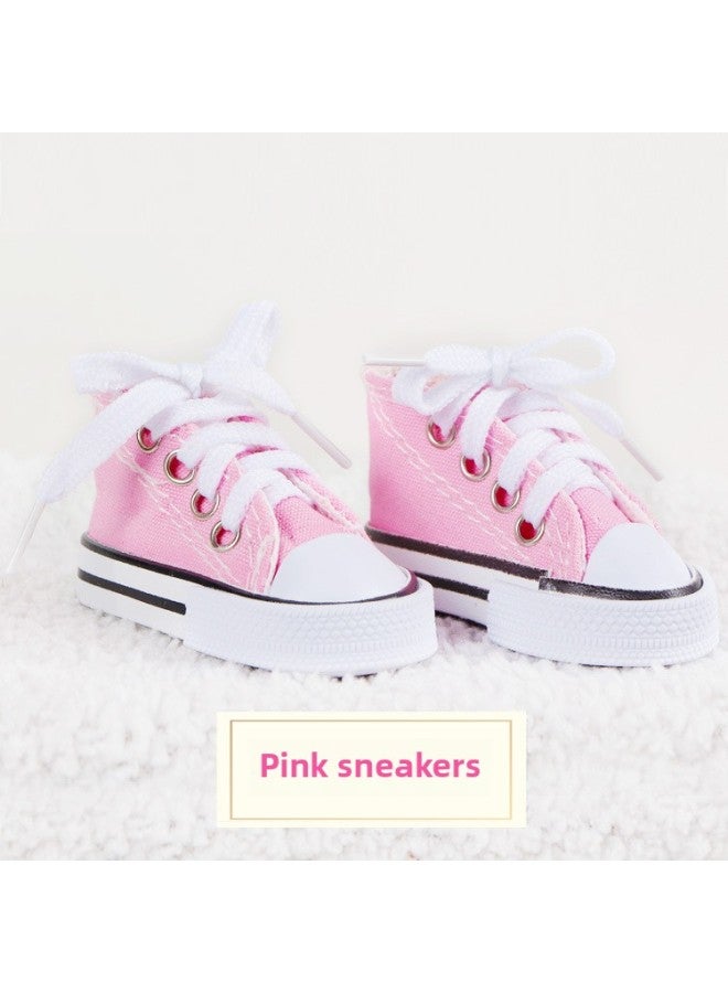 3 Minutes Baby 60cm Yelo Meiliwa Shoes Sneakers Canvas Shoes Boots BDJ SD Doll Available-Color:White Sneakers-Height:60cm Doll Shoes