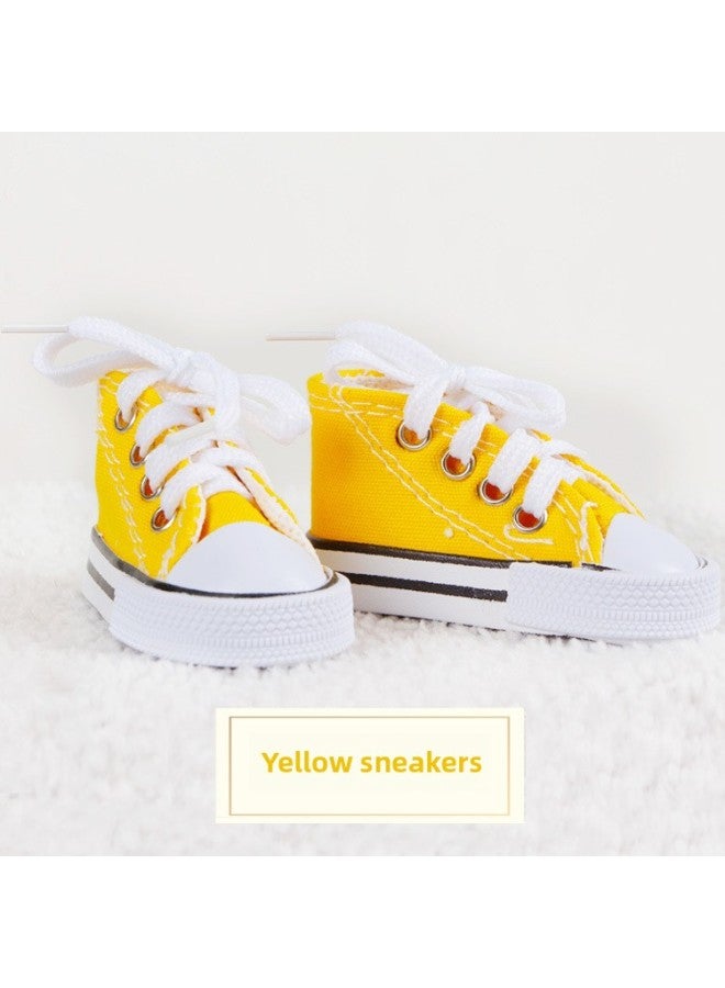 3 Minutes Baby 60cm Yelo Meiliwa Shoes Sneakers Canvas Shoes Boots BDJ SD Doll Available-Color:White Sneakers-Height:60cm Doll Shoes