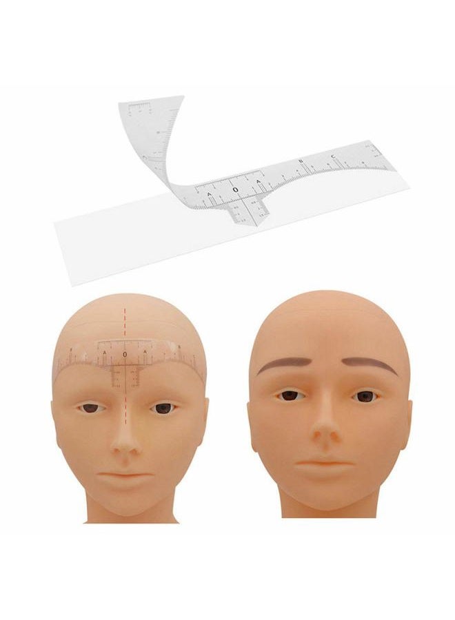 HOTWE Eyebrow Ruler Sticker for Microblading - Disposable Adhesive Eyebrow Measurement Stencil for Tattooing - brow Makeup Tools (50Pcs of Pack) - Image 3