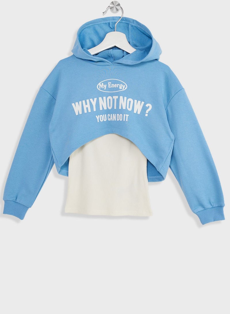 DeFacto Girl Oversize Fit Sweat Shirt - Image 1