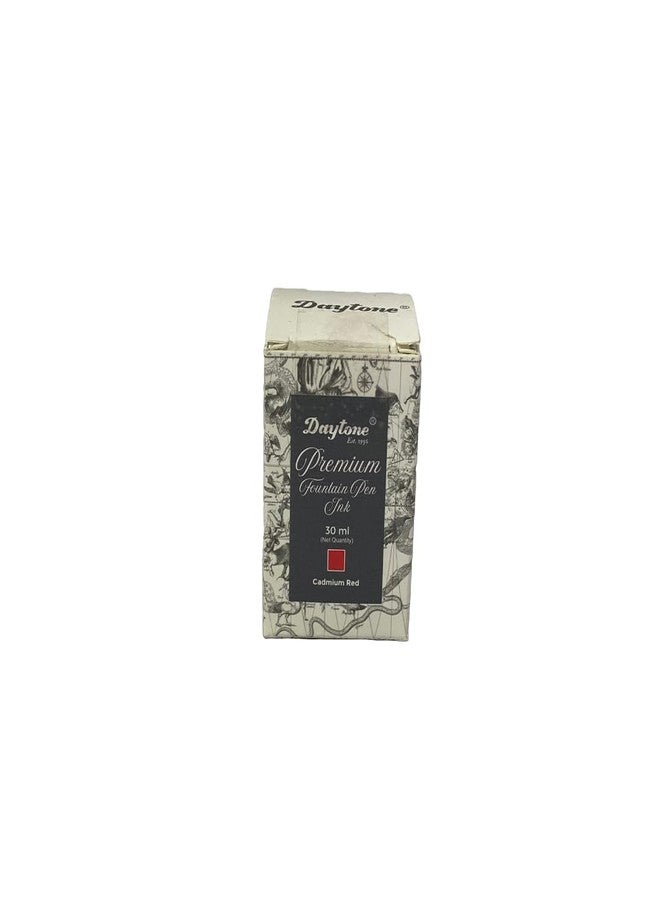 Daytone Premium Fountain Pen Ink (Cadmium Red, 30 ml Bottle) - Image 2