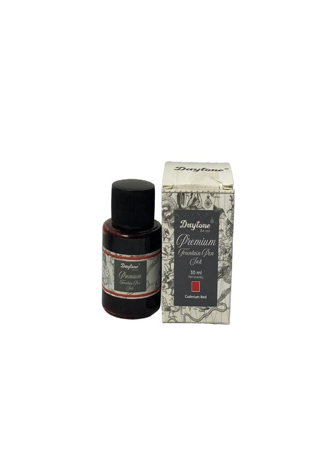 Daytone Premium Fountain Pen Ink (Cadmium Red, 30 ml Bottle) - Image 3