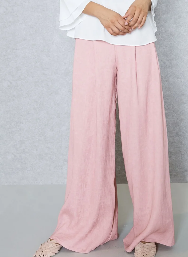 LOST INK Pleated Wide Leg Pants