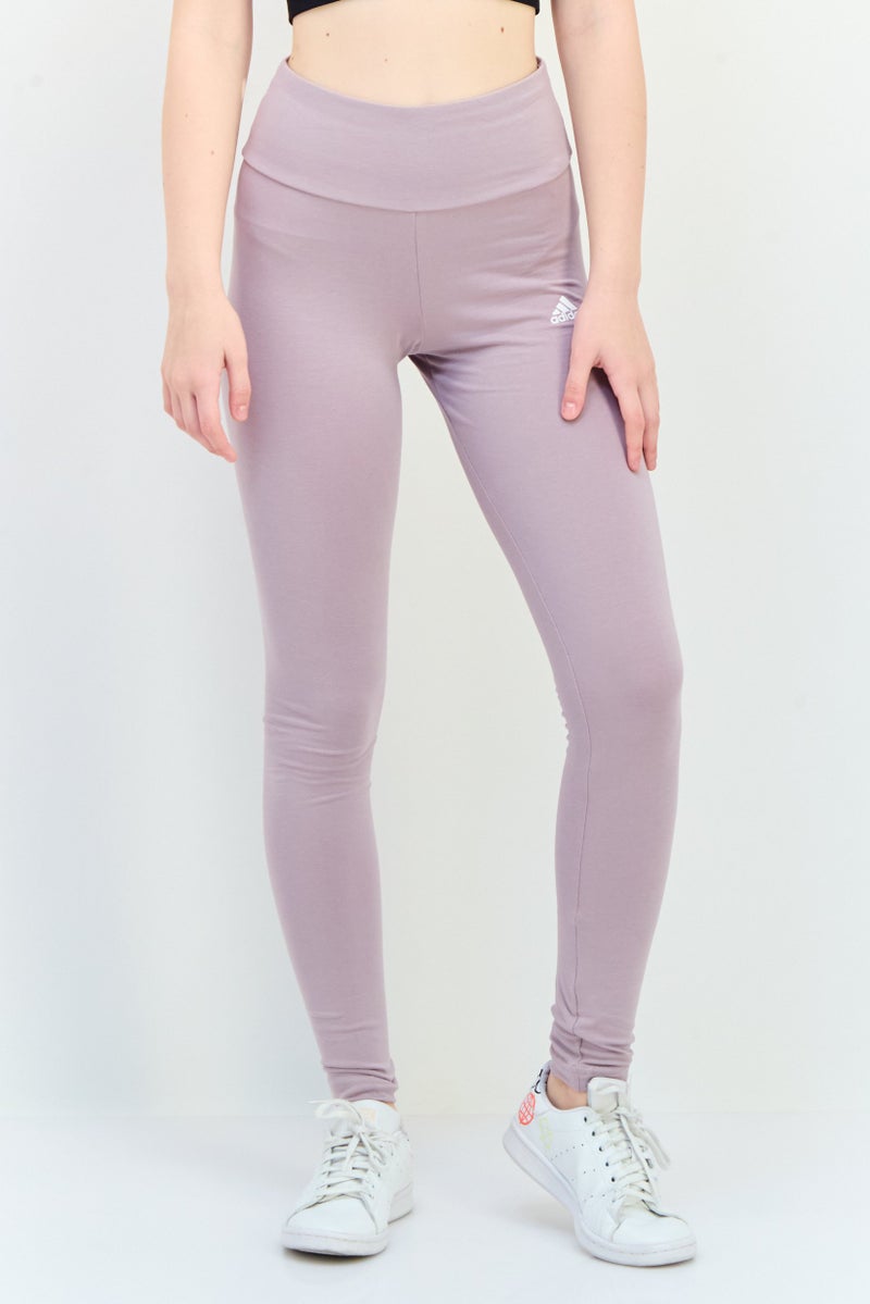 Adidas ليجنغز تدريب ضيقة تناسب النساء بشعار العلامة التجارية، موف - Image 1