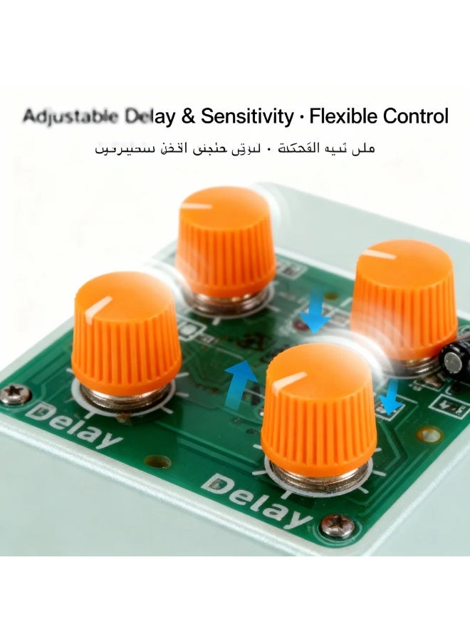 robotgcc HW-416 PIR Motion Sensor Module | Infrared Human Body Detector with Imported Lens | Adjustable Sensitivity & Delay | Arduino ESP32 Raspberry Pi Compatible | Industrial Automation Security Lighting Smart Home DIY Projects - Image 4