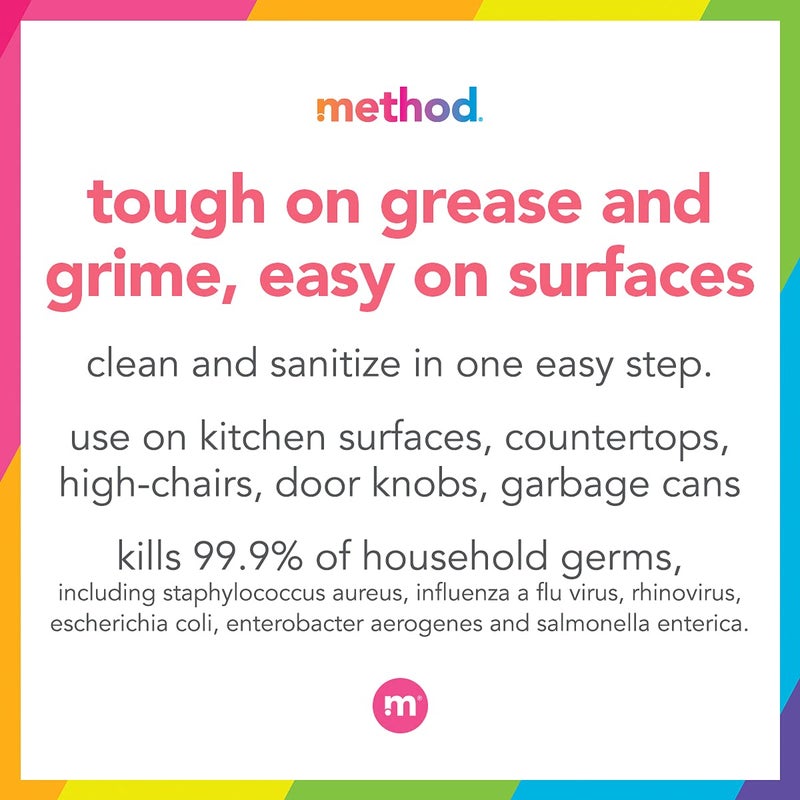 Method Antibacterial All-Purpose Cleaner Spray, Bamboo, Kills 99.9% of Household Germs, 28 Fl Oz (Pack of 4) - Image 3