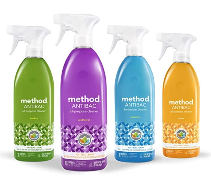 Method Antibacterial All-Purpose Cleaner Spray, Bamboo, Kills 99.9% of Household Germs, 28 Fl Oz (Pack of 4) - Image 4