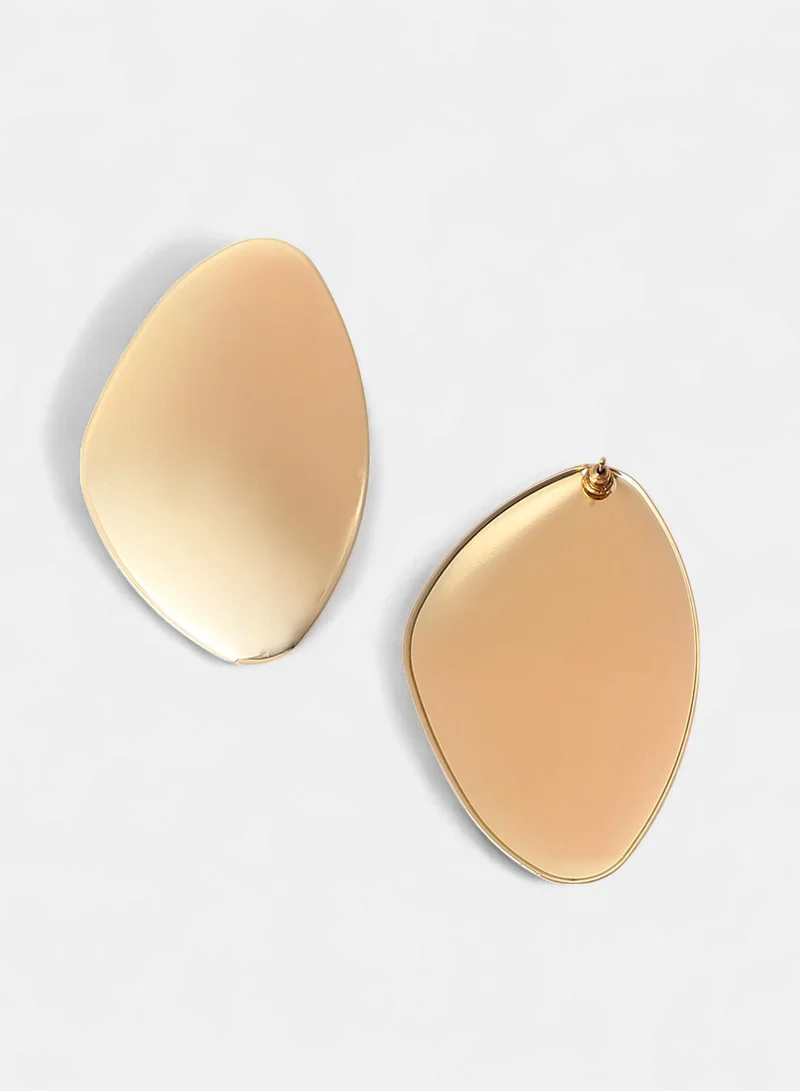 Sohi  Women's Abstarct-Plate Statement Contemporary Drop Earrings for Women | Best Price UAE