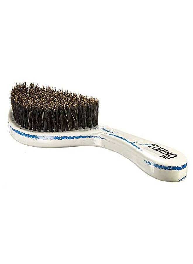 Torino Pro Curve Wave Brush 137 Medium 100% Boar Bristle Curved 360 Wave Brush Great For Laying Down 360 Waves And Use Before Using Wave Cap Or Durag Luxury Waves Brush For Men 360