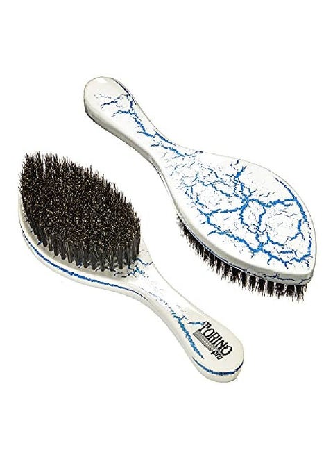 Torino Pro Curve Wave Brush 137 Medium 100% Boar Bristle Curved 360 Wave Brush Great For Laying Down 360 Waves And Use Before Using Wave Cap Or Durag Luxury Waves Brush For Men 360