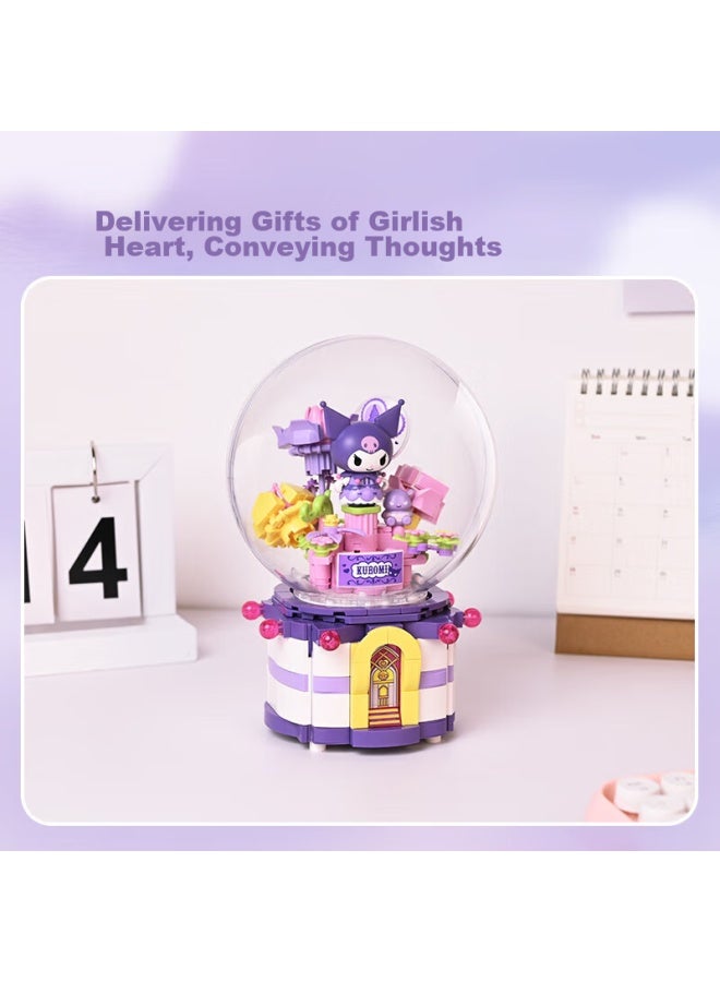 Keeppley Building Block Toy, okitty Children's Birthday Gift, Kuromi Sweet Heart Music Box K20839 - Image 4