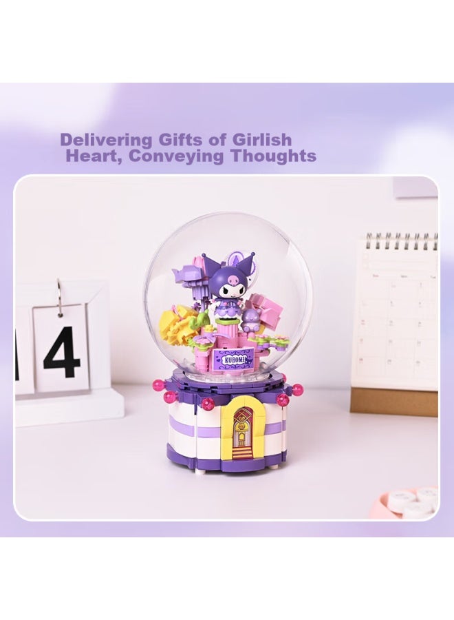 Keeppley Building Block Toy, okitty Children's Birthday Gift, Kuromi Sweet Heart Music Box K20839 - Image 3