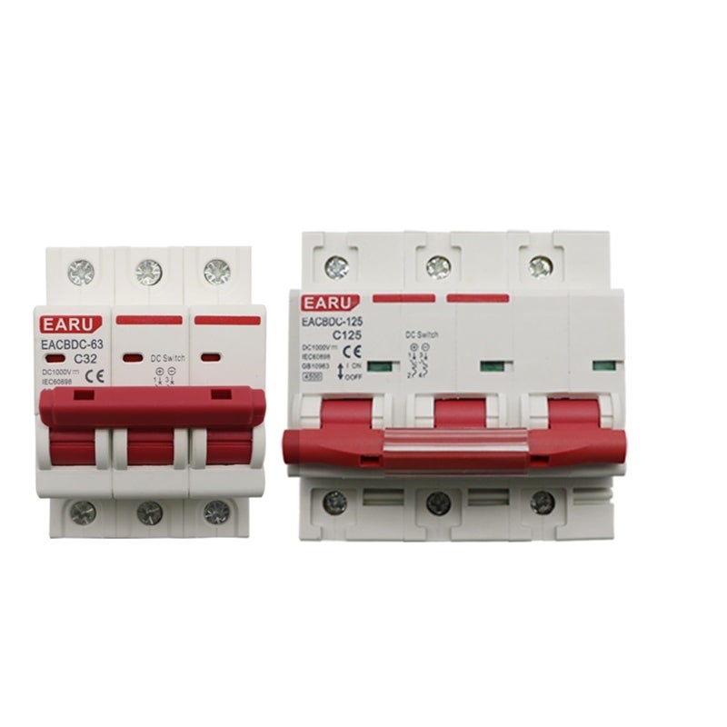 DC 1000V 3P 40A Solar Photovoltaic PV MCB Mini Circuit Breaker Overload Protection Switch - Image 2