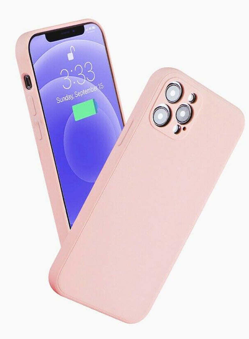 Theodor Protective Ultra Slim Fit Case Liquid Silicone Gel Cover with Full Body Protection Anti-Scratch Shockproof Case For iPhone 13 PRO MAX LIQUID SILICON PINK - Image 1