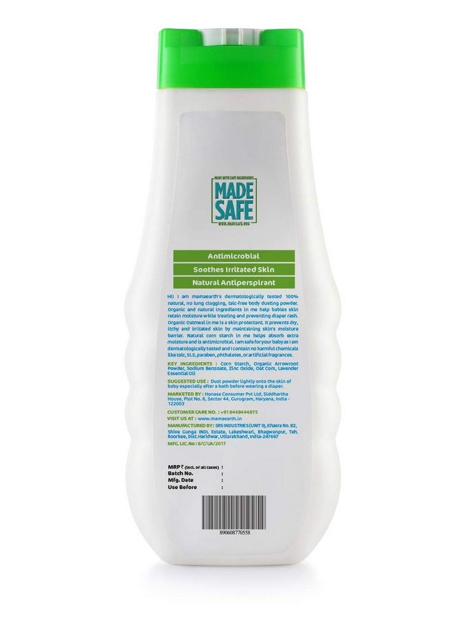 Mamaearth - Mamaearth Dusting Powder for Babies | with Organic Oatmeal & Arrowroot | Talc-Free Baby Powder | for Diaper Rash, Sweat or Dry & Irritated Skin | 5.29 Oz/150g - Image 1